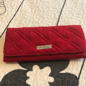 Vera Bradley Trifold Wallet in Red